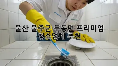 울산 울주군 두동면 프리미엄 청소업체 추천